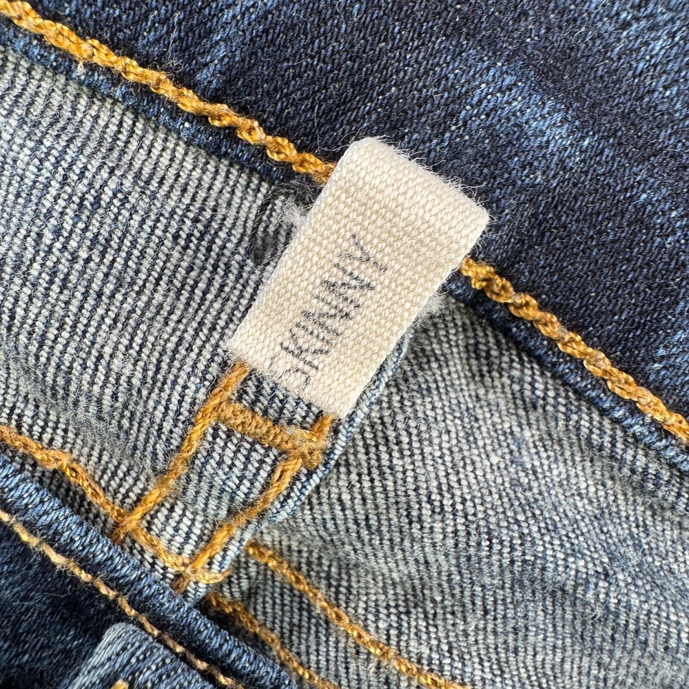 Rag & Bone "Kensington" Jeans Women 26 Skinny Whiskered Stretch 28x29 Low Rise - Picture 10 of 11